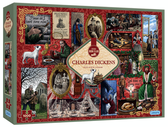 Charles Dickens-Book Club 1000 Piece Puzzle By Gibsons
