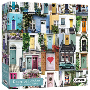 The Doors Of London 1000 Piece Puzzle By Gibsons