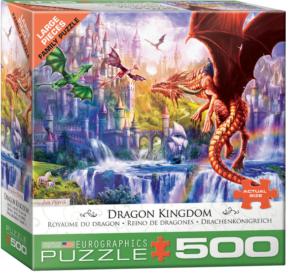 Dragon Kingdom 500 XL Piece Puzzle by Eurographics