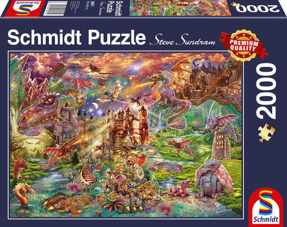 The Dragon's Treasure 2000 Piece Puzzle by Schmidt