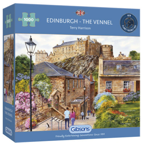Edinburgh-The Vennel 1000 Piece Puzzle By Gibsons
