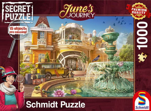 Secret Puzzle: June's Journey Orchid Estate 1000 Piece Puzzle by Schmidt