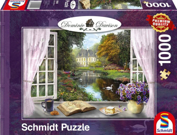 Dominic Davison View Of The Castle Gardens 1000 Piece Puzzle by Schmidt