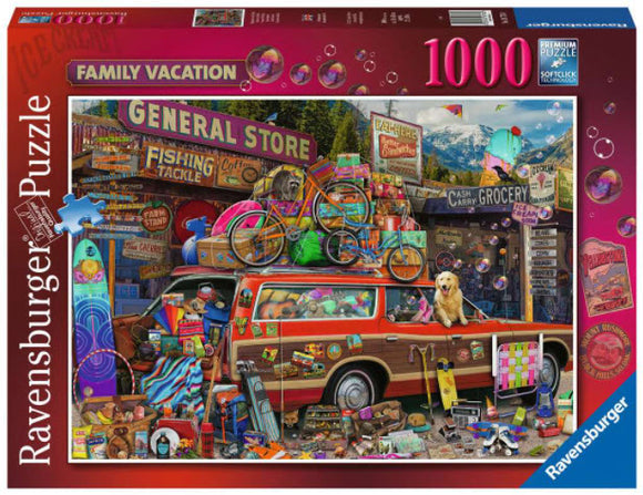 Family Vacation by Aimee Stewart 1000 Piece Puzzle by Ravensburger