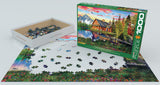 The Fishing Cabin by Dominic Davison 1000 Piece Puzzle by Eurographics