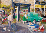 The Florists Round by Trevor Mitchell 4X 500 Puzzle Set By Gibsons
