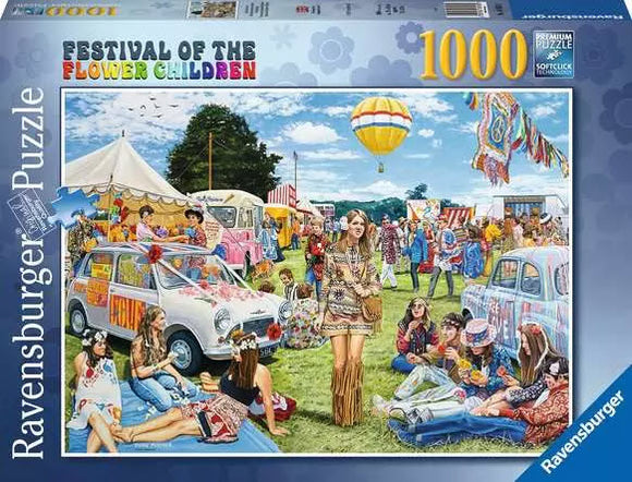 Festival of the Flower Children by Trevor Mitchell 1000 Piece Puzzle by Ravensburger