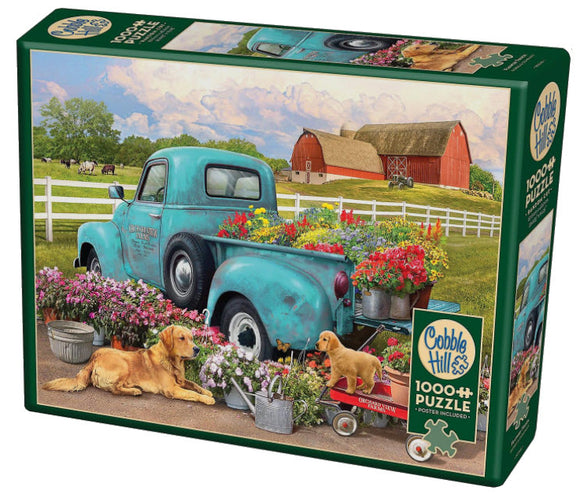 Flower Truck 1000 Piece Puzzle by Cobble Hill
