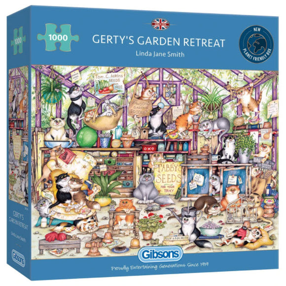 Gerty's Garden Retreat 1000 Piece Puzzle By Gibsons