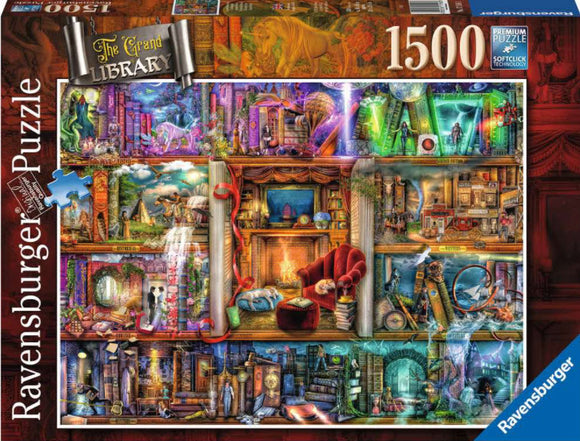The Grand Library by Aimee Stewart 1500 Piece Puzzle by Ravensburger