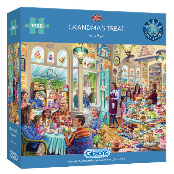 Grandma's Treat by Tony Ryan 1000 Piece Puzzle by Gibsons