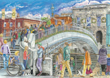 Ha'Penny Bridge by Elizabeth Blustin 1000 Piece Puzzle by Gibsons