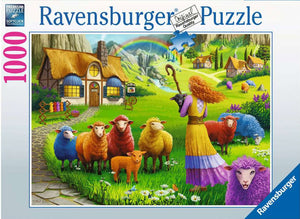 The Happy Sheep Yarn Shop 1000 Piece Puzzle by Ravensburger