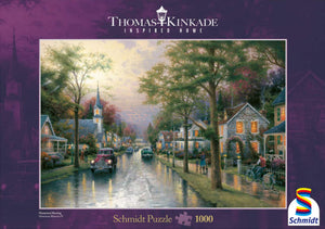 Thomas Kinkade: Hometown Morning 1000 Piece Puzzle by Schmidt