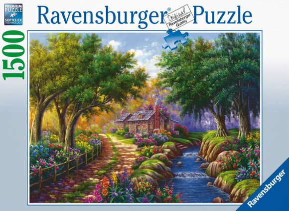 Cottage by the River 1500 Piece Puzzle by Ravensburger