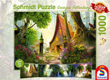 House In The Glade by Georgia Fellenberg 1000 Piece Puzzle by Schmidt