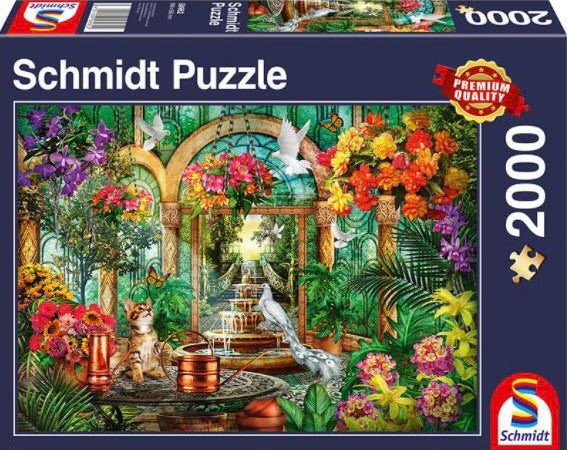 Animals in the Atrium 2000 Piece Puzzle by Schmidt