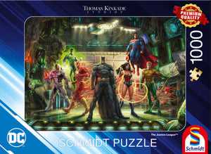 Thomas Kinkade-DC Comics The Justice League 1000 Piece Puzzle by Schmidt