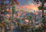 Thomas Kinkade – Disney: Lady and the Tramp 1000 Piece Puzzle by Schmidt