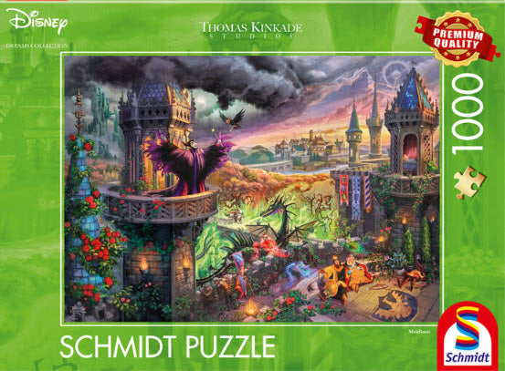 *NEW* Thomas Kinkade-Disney Maleficent 1000 Piece Puzzle by Schmidt