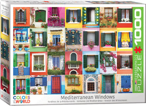 Mediterranean Windows 1000 Piece Puzzle by Eurographics