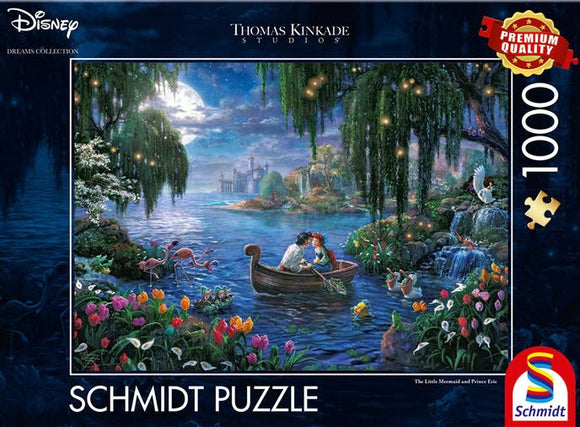 Thomas Kinkade-Disney: The Little Mermaid and Prince Eric 1000 Piece Puzzle by Schmidt