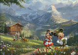 Thomas Kinkade – Disney: Mickey and Minnie in the Alps 1000 Piece Puzzle by Schmidt