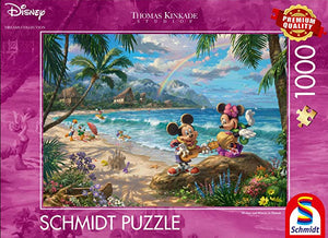 *NEW* Thomas Kinkade-Disney: Mickey and Minnie Mouse in Hawaii 1000 Piece Puzzle by Schmidt
