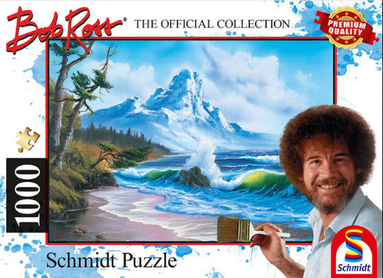 *NEW* Mountain By The Sea by Bob Ross 1000 Piece Puzzle by Schmidt