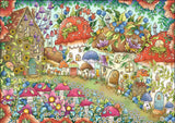Floral Mushroom Houses 1000 Piece Puzzle by Ravensburger