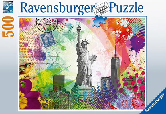 New York Postcard 500 Piece Puzzle by Ravensburger