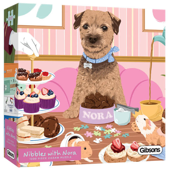 Nibbles With Nora 1000 Piece Puzzle by Gibsons
