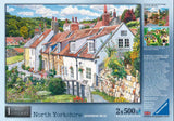 Cosy Cottages North Yorkshire 2X 500 Piece Puzzles by Ravensburger
