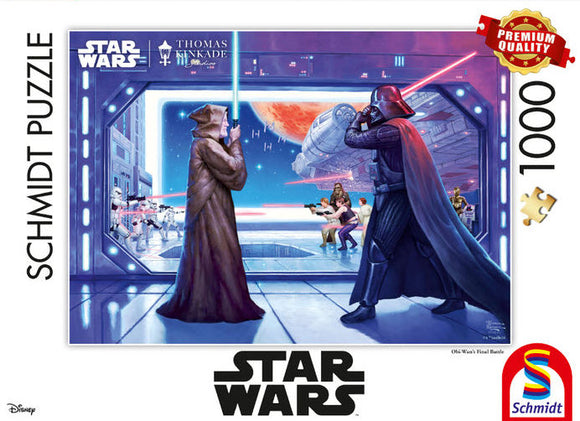 Thomas Kinkade-Star Wars: Obi Wan’s Final Battle 1000 Piece Puzzle by Schmidt