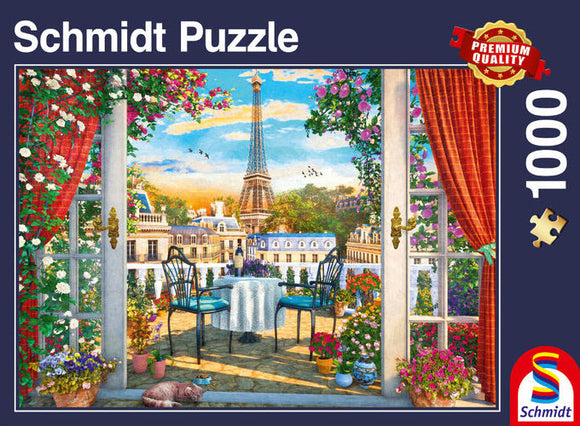 A Terrace in Paris by Dominic Davison 1000 Piece Puzzle by Schmidt