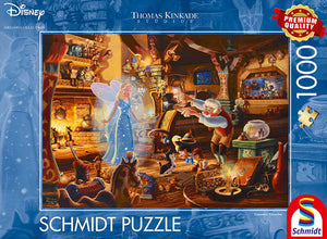 *NEW* Thomas Kinkade-Disney: Geppetto's Pinocchio 1000 Piece Puzzle by Schmidt