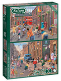 Playing In The Street 2X 500 Piece Puzzle Set by Falcon