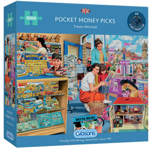 Pocket Money Picks by Trevor Mitchell 1000 Piece Puzzle By Gibsons