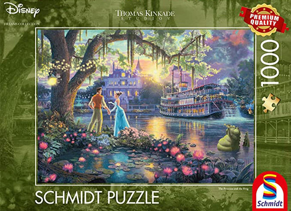 *NEW* Thomas Kinkade-Disney: The Princess and The Frog 1000 Piece Puzzle by Schmidt