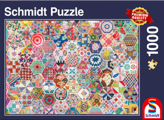 American Patchwork Quilt by Lars Stewart 1000 Piece Puzzle by Schmidt