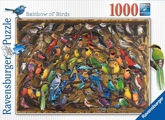 Rainbow of Birds Piece 1000 Puzzle by Ravensburger