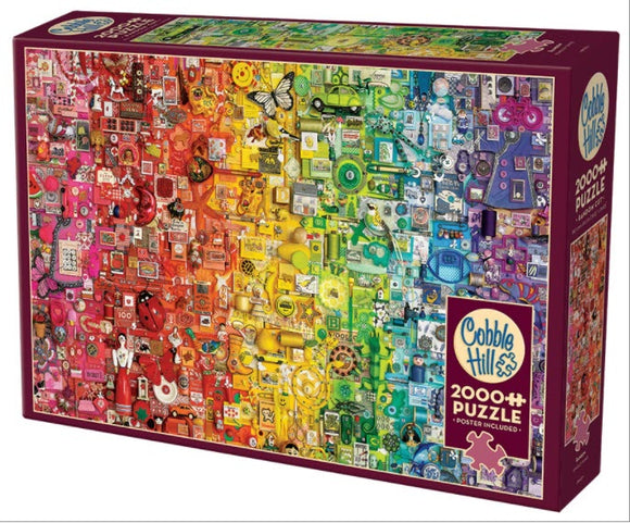 Rainbow by Shelley Davies 2000 Piece Puzzle by Cobble Hill