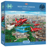 Reds Over London 1000 Piece Puzzle By Gibsons