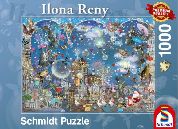 Ilona Reny: Blue Skies of Christmas 1000 Piece Puzzle by Schmidt