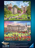 Happy Days No 4, Royal Residences 4 x 500 Piece Puzzle Set by Ravensburger