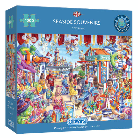 Seaside Souvenirs by Tony Ryan 1000 Piece Puzzle by Gibsons