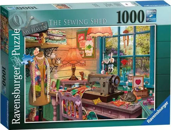 My Haven No 4, The Sewing Shed 1000 Piece Puzzle by Ravensburger