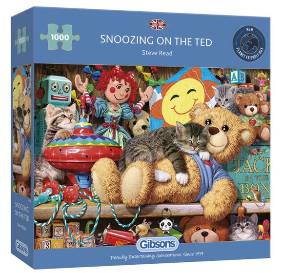 Snoozing On The Ted 1000 Piece Puzzle By Gibsons
