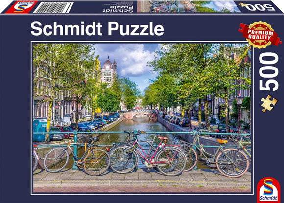Spring Time In Amsterdam 500 Piece Puzzle by Schmidt