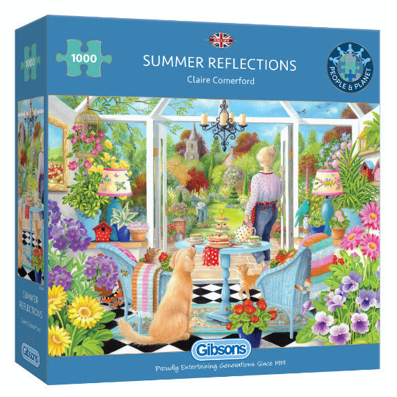 Summer Reflections by Claire Comerford 1000 Piece Puzzle by Gibsons